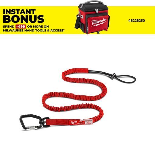 Milwaukee 48228811 4.5kg (10lb) Extended Locking Tool Lanyard