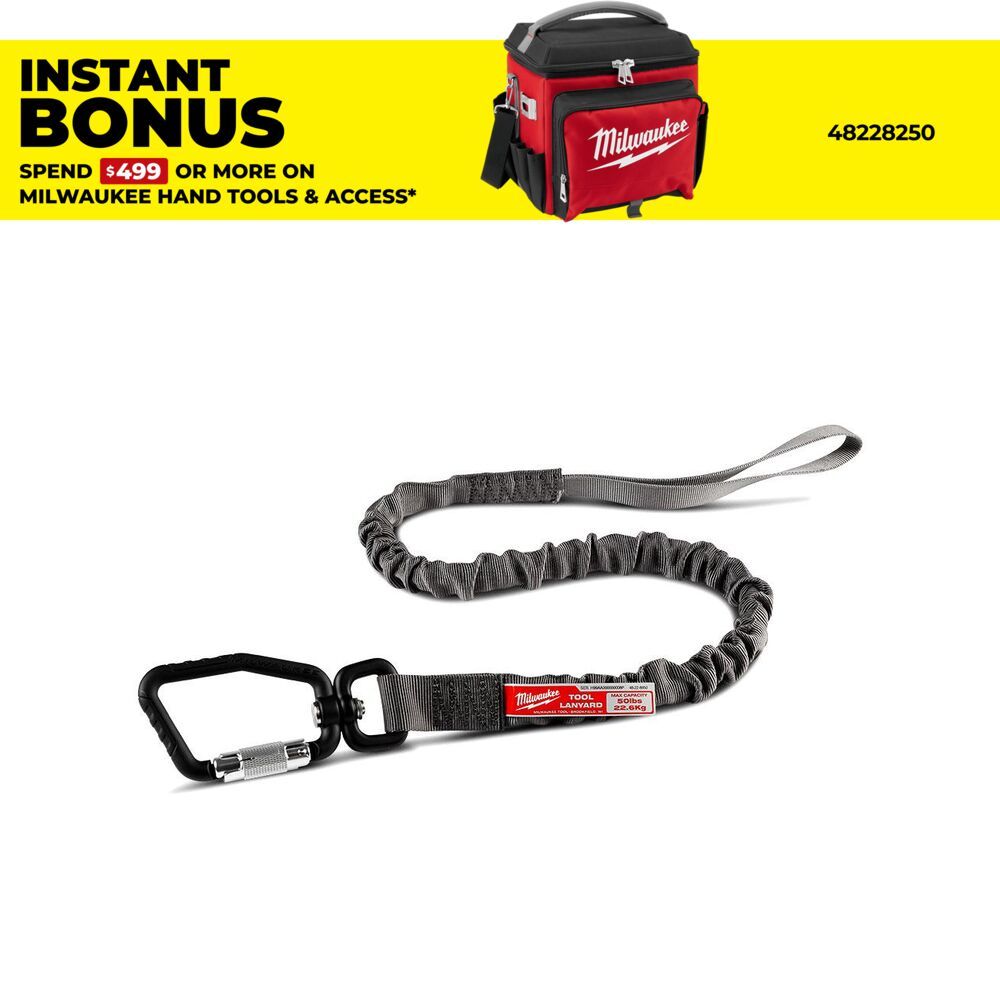 Milwaukee 48228850 15kg (35lb) Locking Tool Lanyard – image 1
