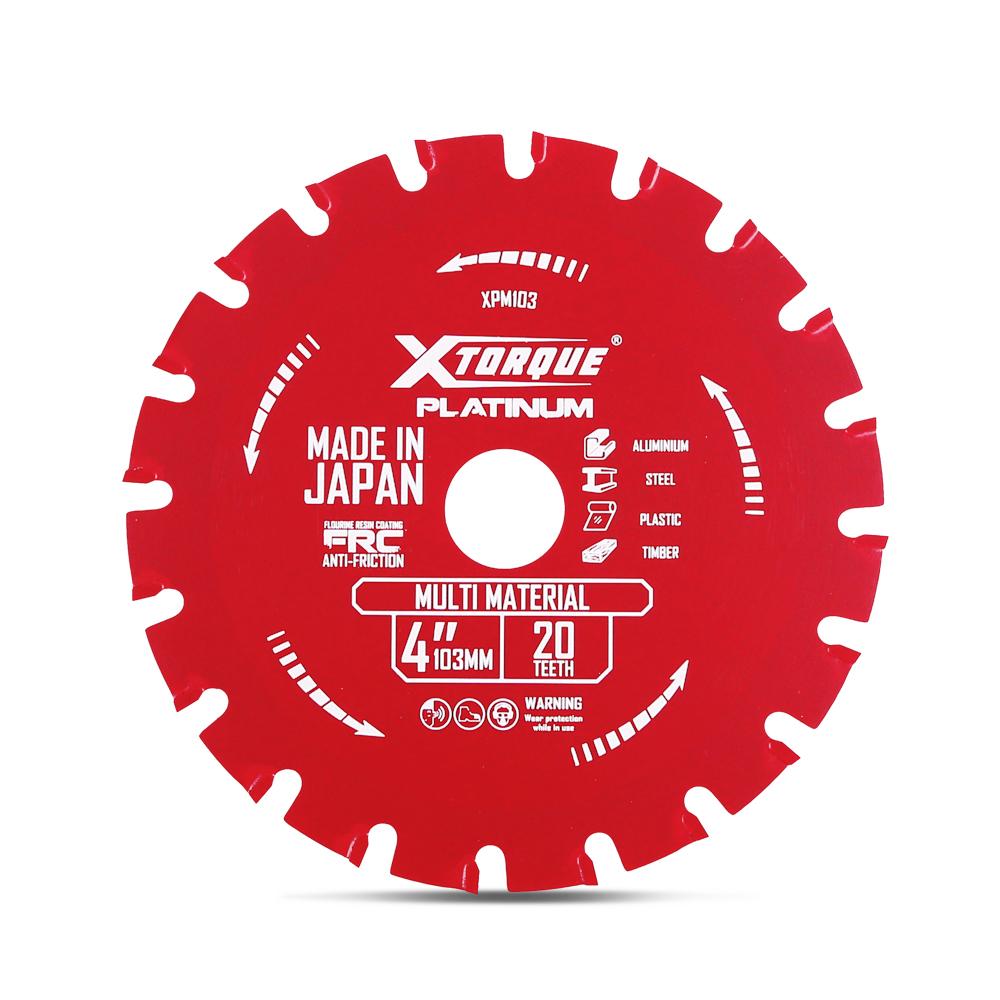 Xtorque XPM103 Platinum 103mm (4") 20-Teeth Multi Material Carbide Tipped Saw Blade - MADE IN JAPAN – image 1