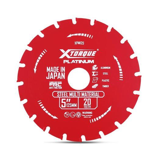Xtorque XPM125 Platinum 125mm (5") 20-Teeth Multi Material Carbide Tipped Saw Blade - MADE IN JAPAN