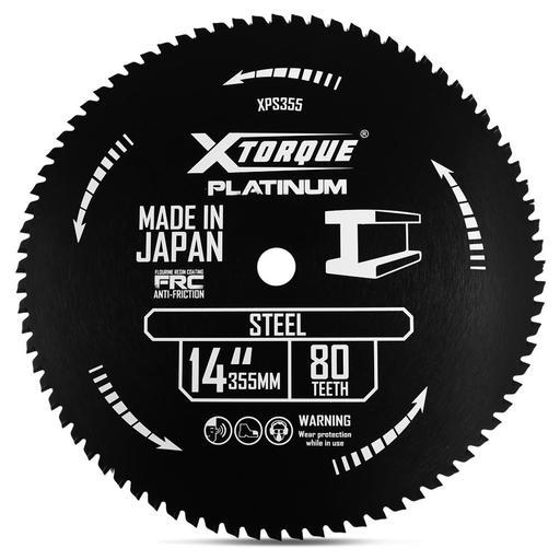 Xtorque XPS355 Platinum 355mm (14") 80-Teeth Steel Carbide Tipped Saw Blade - MADE IN JAPAN