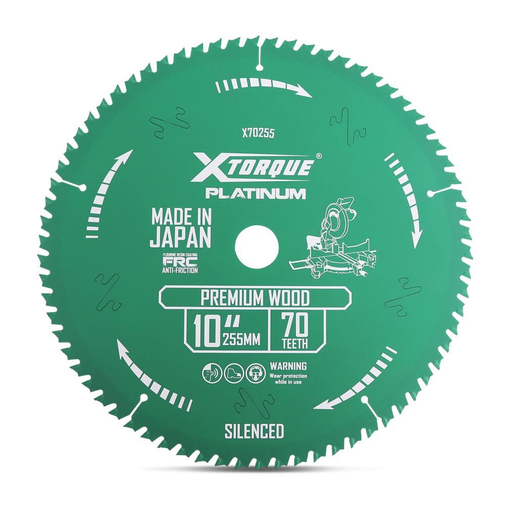 Xtorque X70255 Platinum 255mm (10") 70-Teeth Premium Wood Carbide Tipped Saw Blade - MADE IN JAPAN – image 1