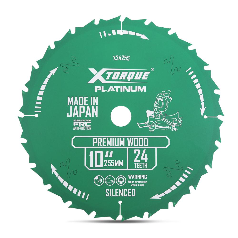 Xtorque X24255 Platinum 255mm (10") 24-Teeth Premium Wood Carbide Tipped Saw Blade - MADE IN JAPAN – image 1