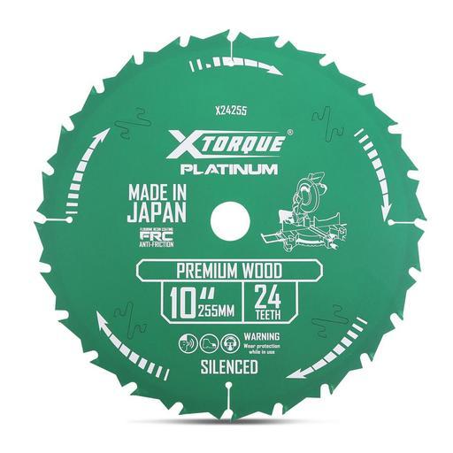 Xtorque X24255 Platinum 255mm (10") 24-Teeth Premium Wood Carbide Tipped Saw Blade - MADE IN JAPAN