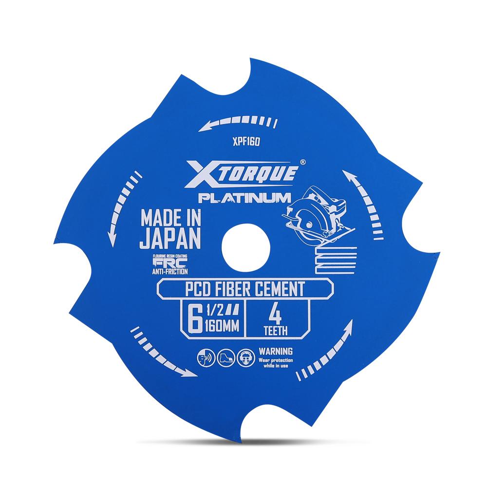 Xtorque XPF160 Platinum 160mm (6-1/2") 4-Teeth PCD Fibre Cement Saw Blade - MADE IN JAPAN – image 1