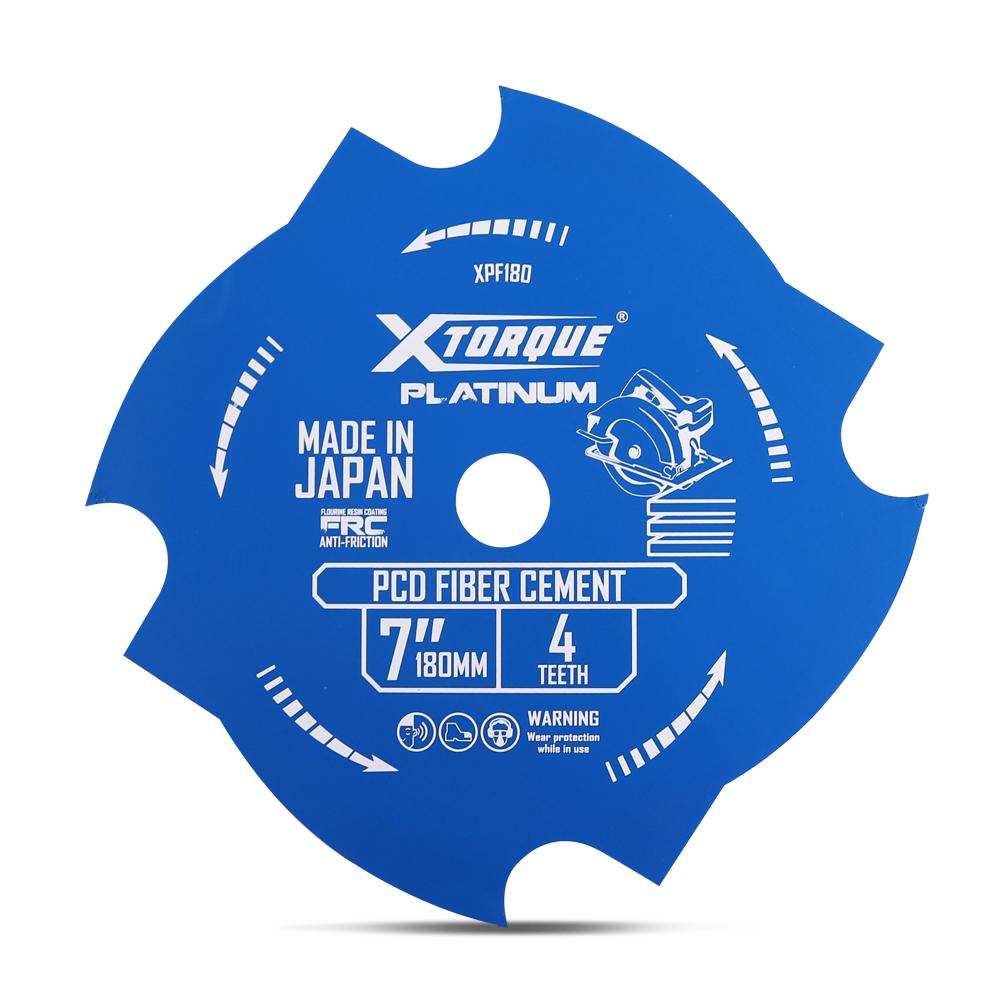 Xtorque XPF180 Platinum 180mm (7") 4-Teeth PCD Fibre Cement Saw Blade - MADE IN JAPAN – image 1