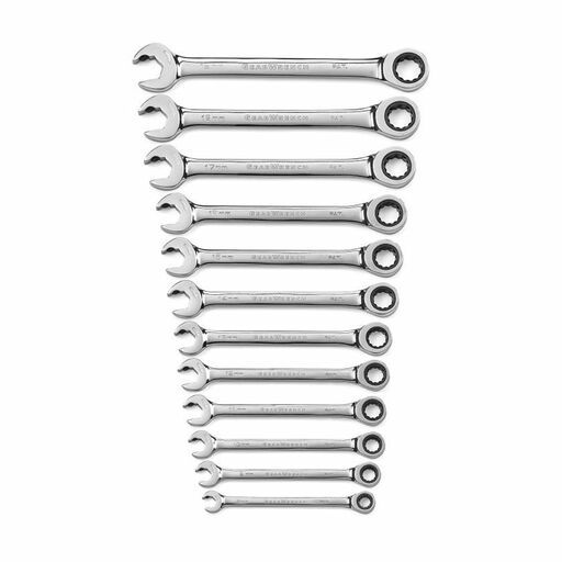 GEARWRENCH 85597 12pce Metric Open End Ratcheting Wrench Set