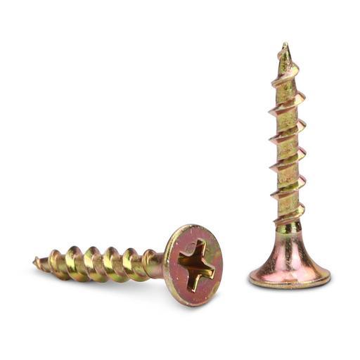 Fixed Fasteners FBH25 1000 Pack PH2 6G x 9TPI x 25mm Coarse Thread Yellow Zinc Drywall Screws – image 2