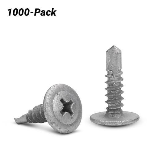 Fixed Fasteners FBH16MZ 1000 Pack PH2 8G x 18TPI x 16mm Fine Thread Self Drilling Galvanised Metal Screws