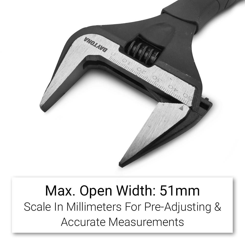 Daytona SWJ250 250mm (10”) Adjustable Wrench – image 3
