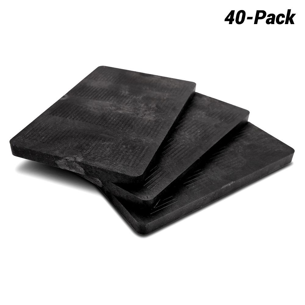 Fixed Fasteners F15010S 40-Pack 150 x 100 x 10mm Black Packing Shims