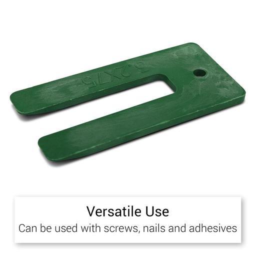 Fixed Fasteners F3275P 200-Pack 3.2 x 75mm U-Shaped Green Window Packers – image 3
