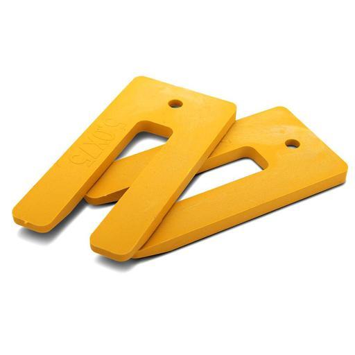 Fixed Fasteners F5075P 200-Pack 5.0 x 75mm U-Shaped Yellow Window Packers – image 2