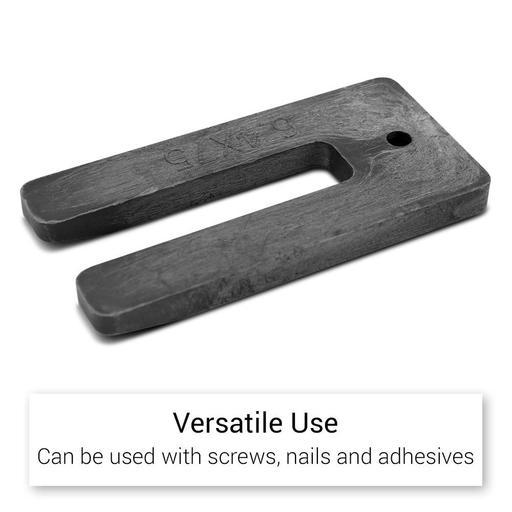 Fixed Fasteners F6475P 200-Pack 6.4 x 75mm U-Shaped Grey Window Packers – image 3