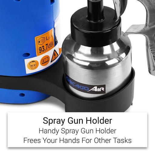 Chicago Air C600PS 600W 1000mL Power Paint Spray Gun – image 5