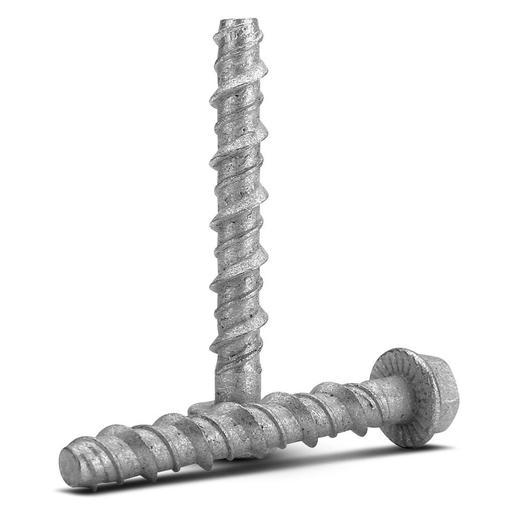 Fixed Fasteners F650GB 100-Pack 6 x 50mm Hex Flange Galvanised Concrete Screw Bolts – image 2