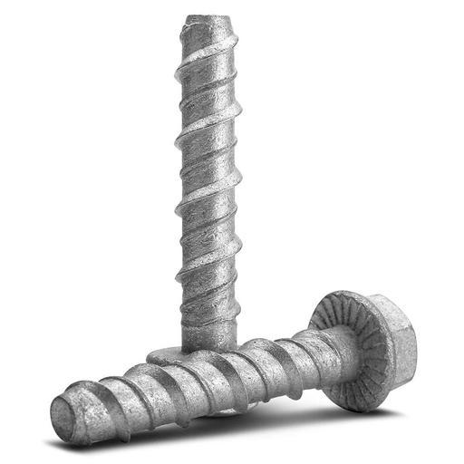 Fixed Fasteners F160GB 50-Pack 10 x 60mm Hex Flange Galvanised Concrete Screw Bolts – image 2