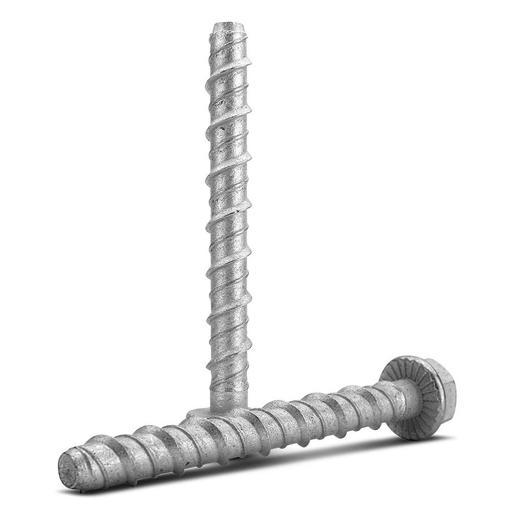 Fixed Fasteners F110GB 10 x 100mm Hex Flange Galvanised Concrete Screw Bolts – image 2