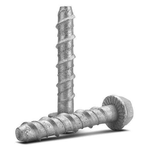 Fixed Fasteners F1275GB 50-Pack 12 x 75mm Hex Flange Galvanised Concrete Screw Bolts – image 2