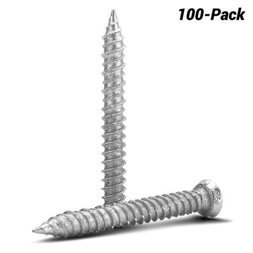 Fixed Fasteners FGMS2 100-Pack 7.5 x 62mm Torx Drive Galvanised All Purpose Screws