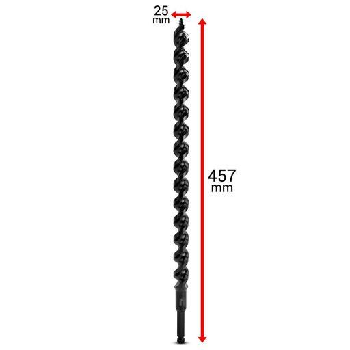 Xtorque X25LA 457mm x 25mm Ultra Hard Scotch Auger Drill Bit – image 3
