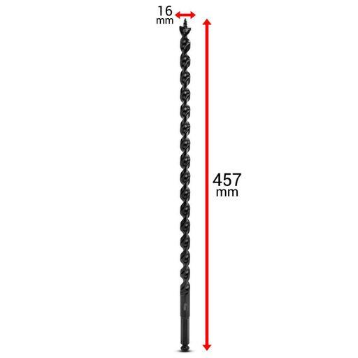 Xtorque X16LA 457mm x 16mm Ultra Hard Scotch Auger Drill Bit – image 3