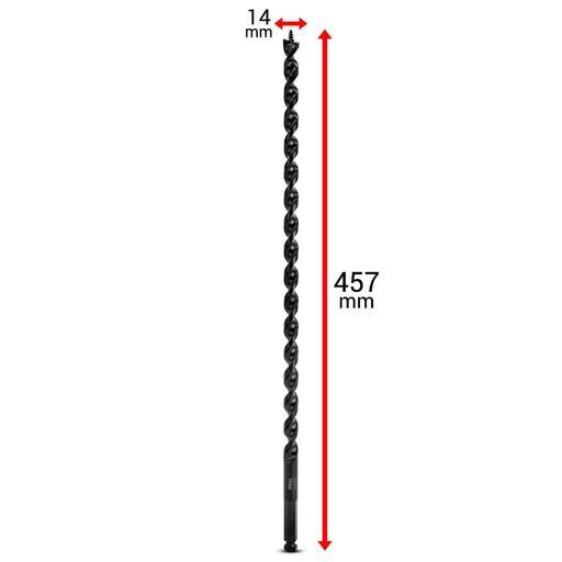 Xtorque X14LA 457mm x 14mm Ultra Hard Scotch Auger Drill Bit – image 3