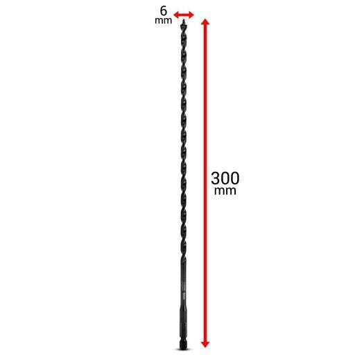 Xtorque X6SA 300mm x 6mm Ultra Hard Scotch Auger Drill Bit – image 3