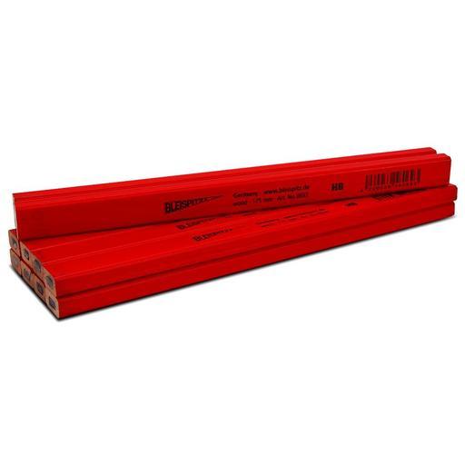 Bleispitz 1454 10-Pack HB 175mm Octagonal Red Carpenter Pencils - MADE IN EUROPE – image 3