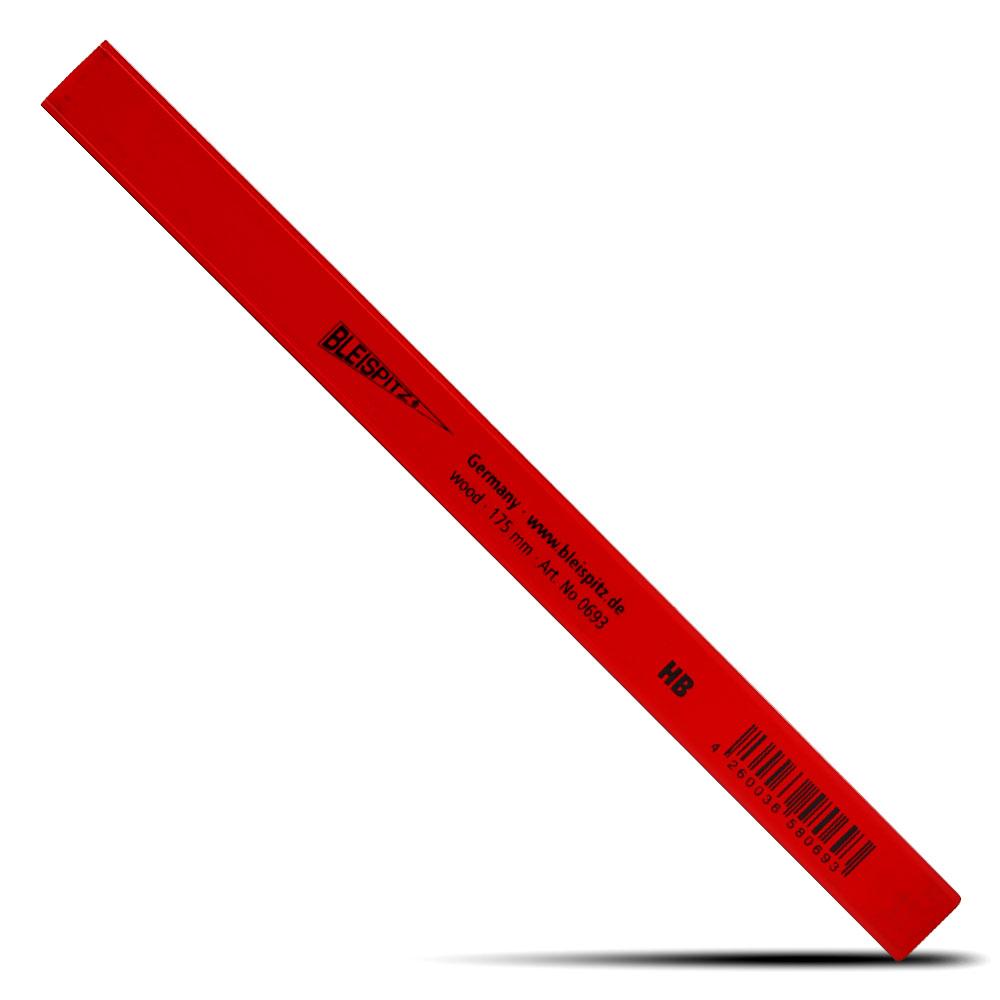Bleispitz 1454 10-Pack HB 175mm Octagonal Red Carpenter Pencils - MADE IN EUROPE – image 2