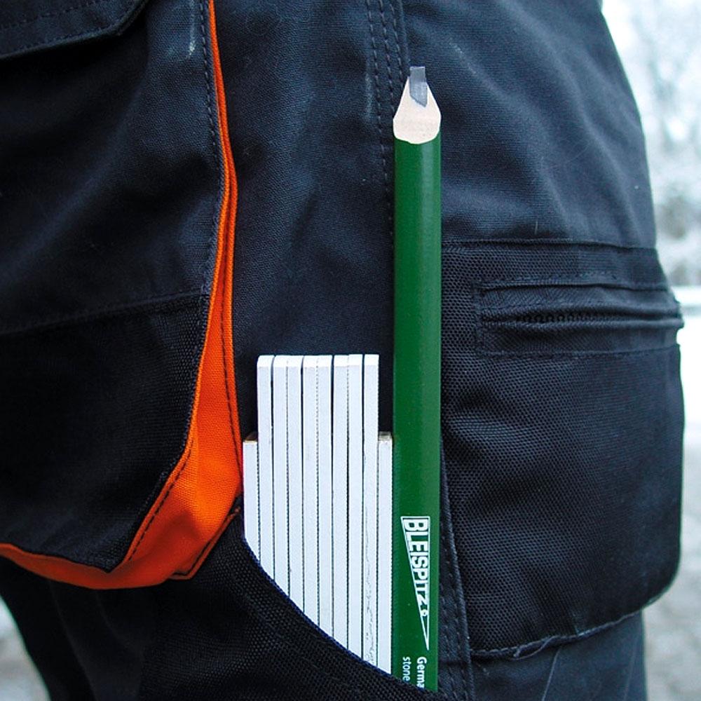 Bleispitz 0334 12-Pack 10H 240mm Flat Oval Green Carpenter Pencils - MADE IN EUROPE – image 4