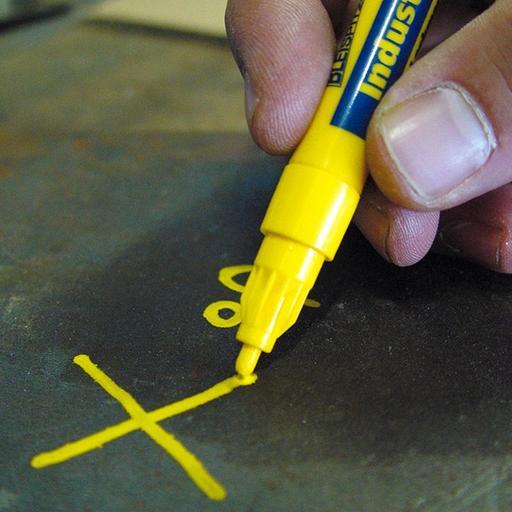 Bleispitz 0952 Single Quick Dry 1-2mm Fine Tip Yellow Paint Marker - MADE IN GERMANY – image 2