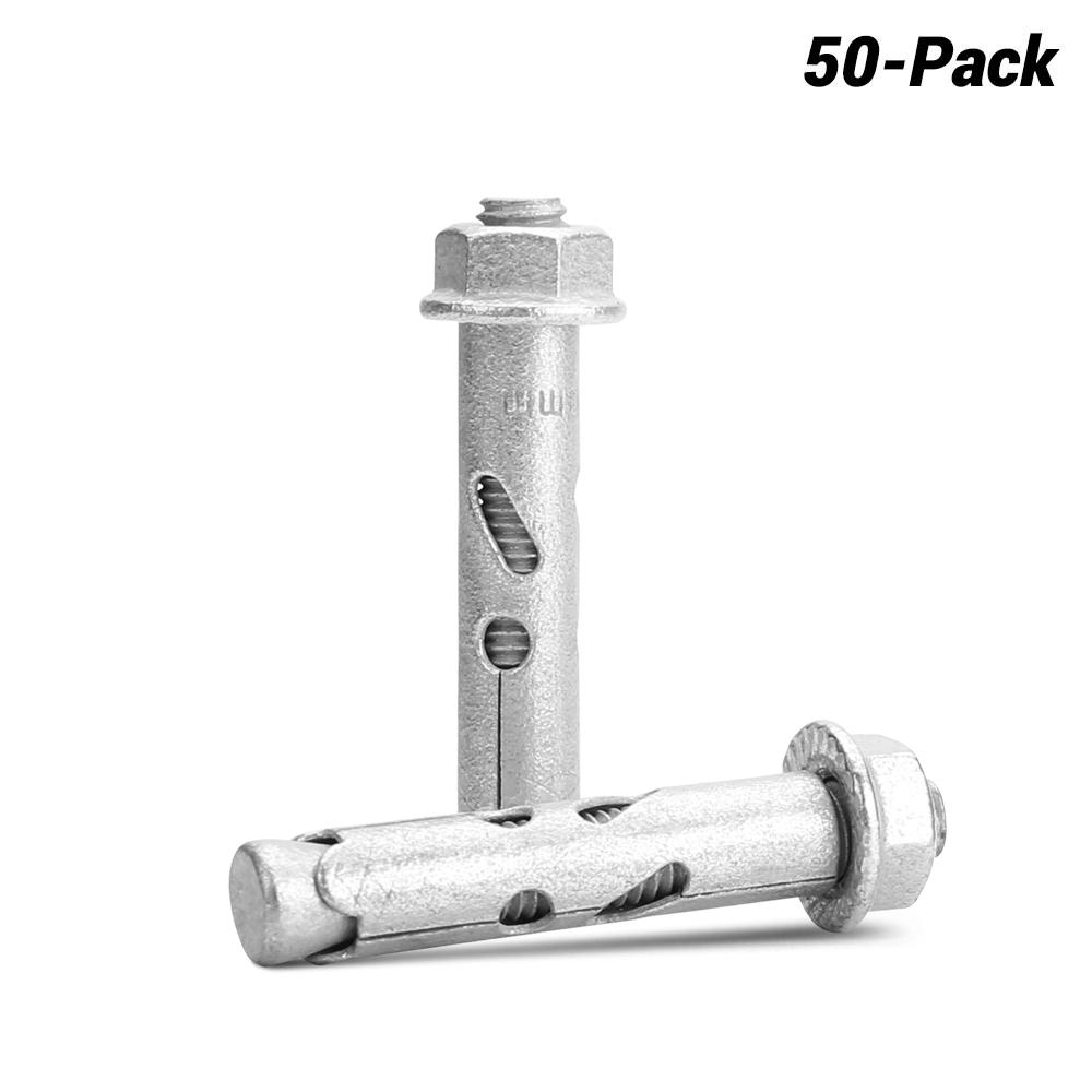 Fixed Fasteners FGDB6 50-Pack 12 x 60mm Hex Flange Galvanised Expansion Anchor – image 1