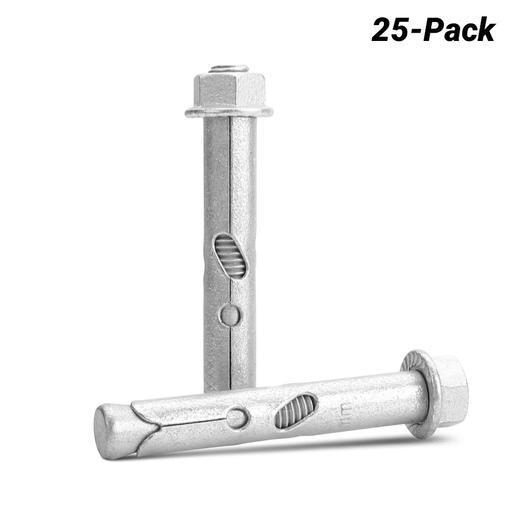 Fixed Fasteners FGDB8 25-Pack 12 x 100mm Hex Flange Galvanised Expansion Anchor