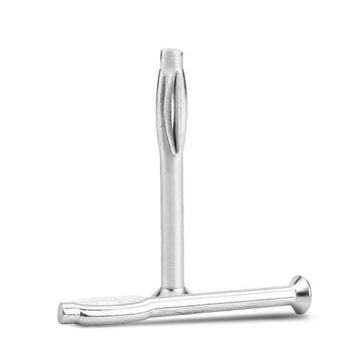 Fixed Fasteners F665SA 100-Pack 6 x 65mm Flat Head White Zinc Split Drive Anchor – image 2