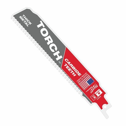 Milwaukee 48475301 (48005301) 3-Pack 150mm The TORCH with Carbide Teeth SAWZALL Recipro Saw Blades – image 5