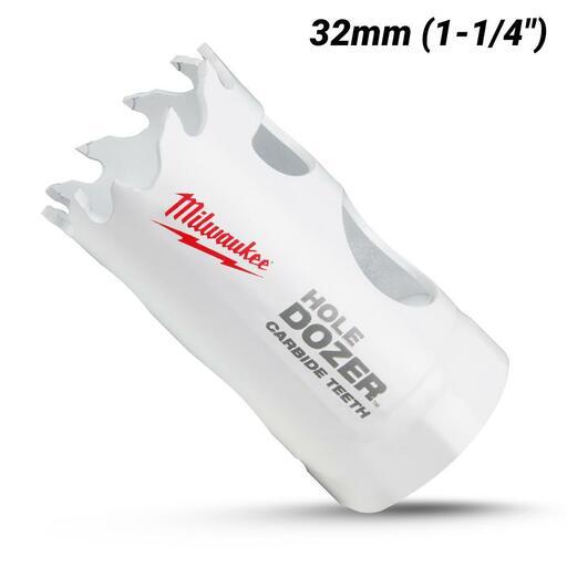 Milwaukee 49560710 32mm (1-1/4") HOLE DOZER Carbide Teeth Bi-Metal Hole Saw – image 2