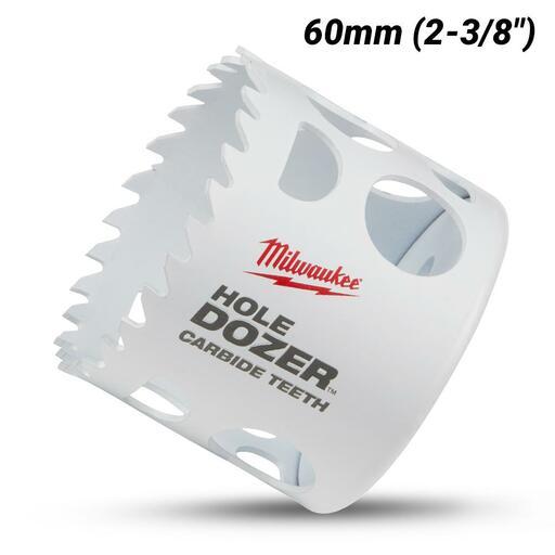 Milwaukee 49560726 60mm (2-3/8") HOLE DOZER Carbide Teeth Bi-Metal Hole Saw – image 2