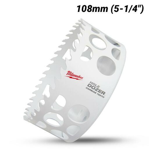 Milwaukee 49560744 108mm (5-1/4") HOLE DOZER Carbide Teeth Bi-Metal Hole Saw – image 2