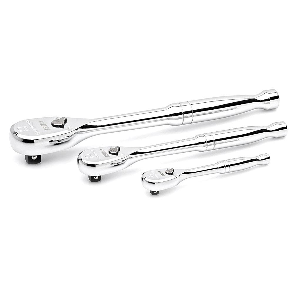 GEARWRENCH 81206P 3pce 120XP Full Polish Ratchet Set