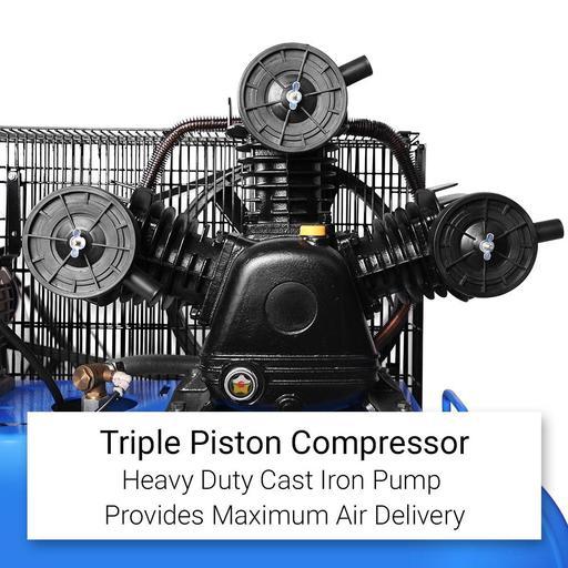 Lincoln L6560LP 60L Triple Piston Twin Belt Driven Petrol Air Compressor – image 3