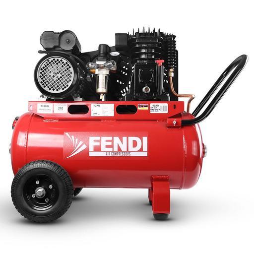 Fendi F2550L 2.5HP 50L Twin Piston Belt Driven Air Compressor – image 2