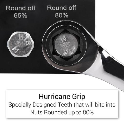 Daytona D12HSS 12pce Metric Hurricane Grip-All Ratcheting Spanner Set – image 2