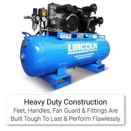Lincoln L30110L 3.0HP 110L Triple Piston Twin Belt Driven Electric Air Compressor – image 2
