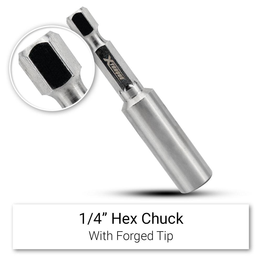 Xtorque XTMB05 5Pack 1/4" Hex 60mm Extension Bit Holder With