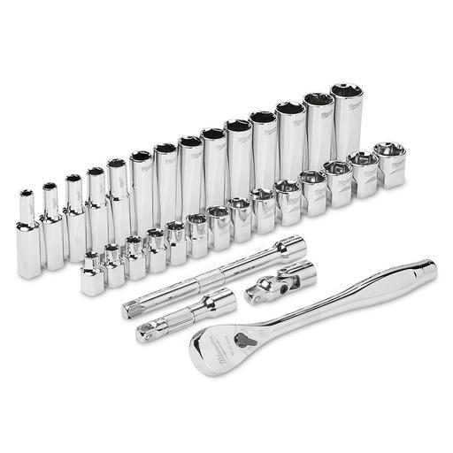 Milwaukee 48229508 32pce 3/8" Drive Ratchet & Socket Metric Set – image 4