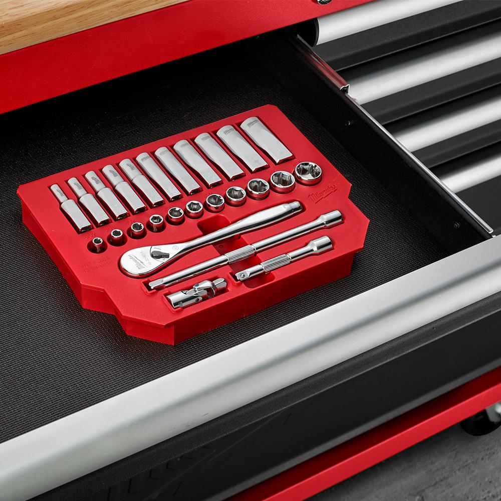 Milwaukee 48229508 32pce 3/8" Drive Ratchet & Socket Metric Set – image 7
