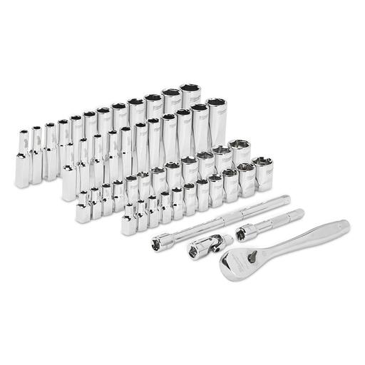 Milwaukee 48229004 50pce 1/4" Drive Ratchet & Socket SAE (Imperial & Metric) Set – image 4