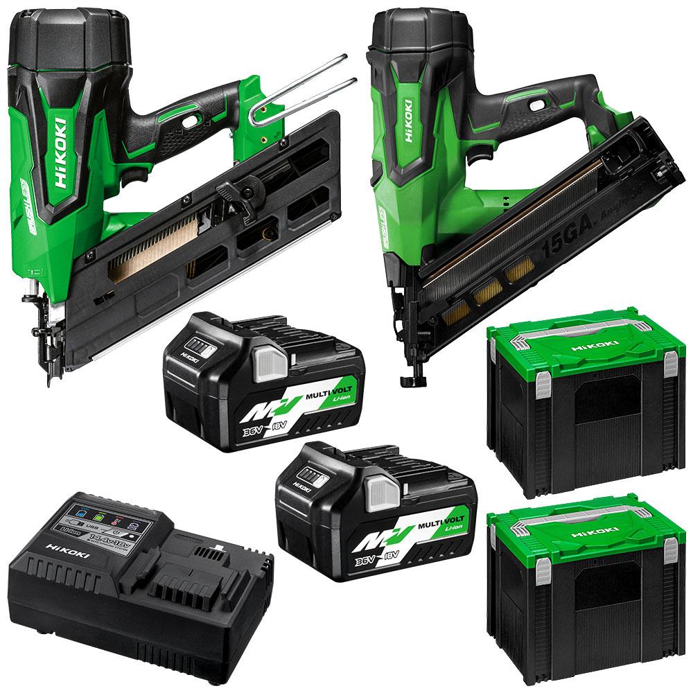 Hikoki nail outlet gun set