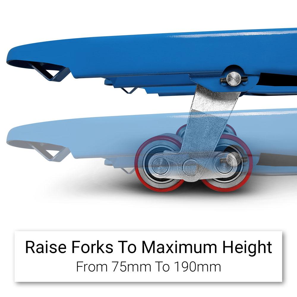 Climbrite CPL550 2500KG Narrow Width 550mm Professional Quick Lift Pallet Jack – image 5